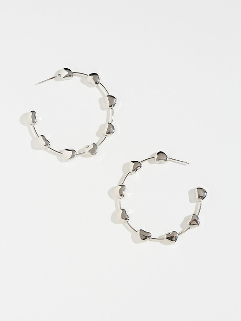 Heart Hoop Earrings