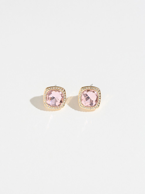 Stone & Pave Stud Earrings