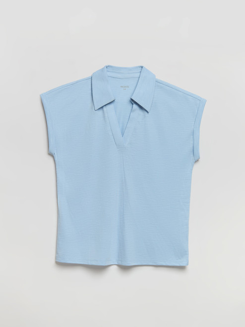 Johnny Collar Tee in Kentucky Blue