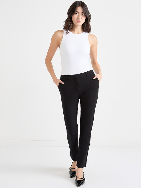 Mid-Rise Slim Ankle Pant