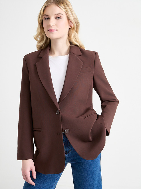 Relaxed Mid-Length Blazer