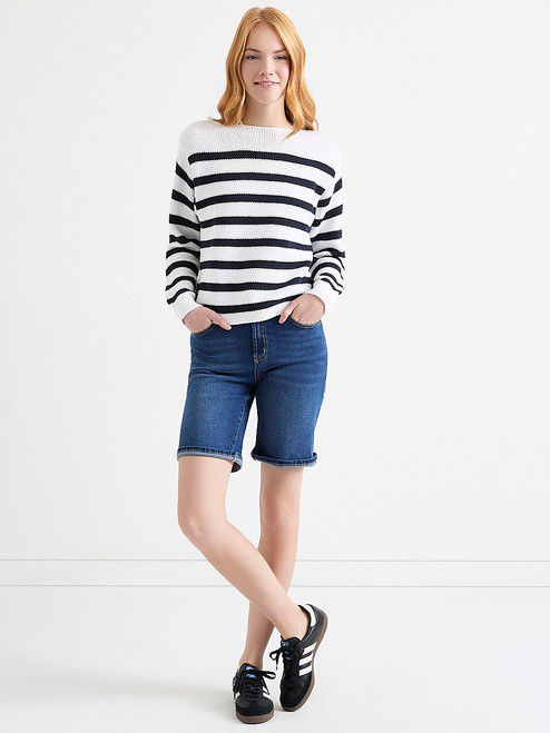 Stevie Slim Fit Bermuda Jean Short