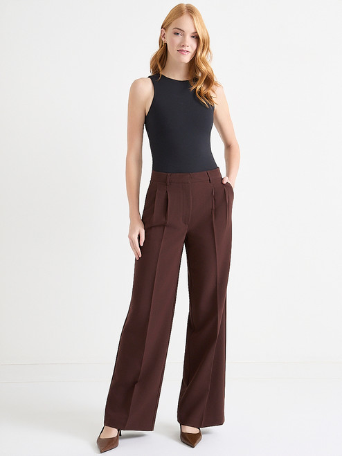 Super High Rise Pleated Wide Leg Pant