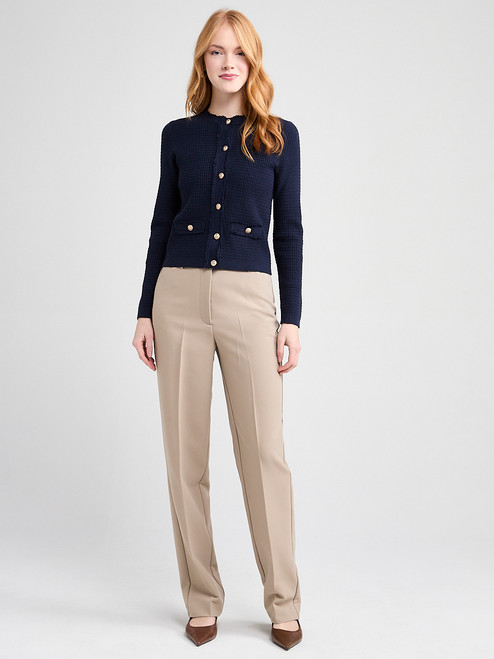 Tailored Relaxed Fit Straight Pant in Teak