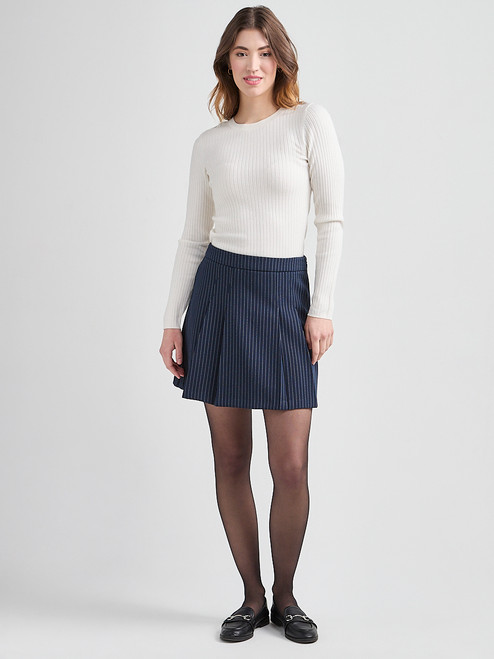 Pleated Tailored Skirt