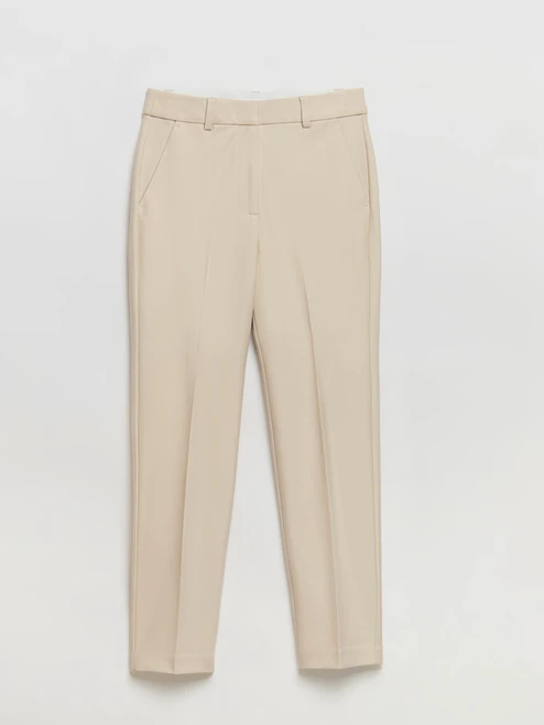 Pumice Stone Parker Slim Ankle Pant in Luxe Ponte