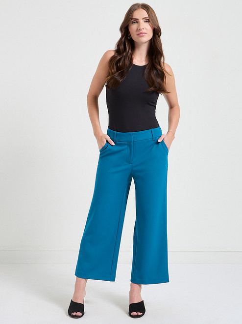 Lyon's Blue Weslee Wide-Crop Pant