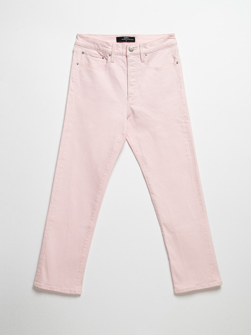 Sloane Beetle Straight Ankle Jeans in Pink