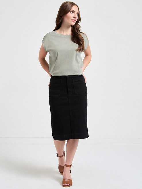 Extended Sleeve Tee in Shadow