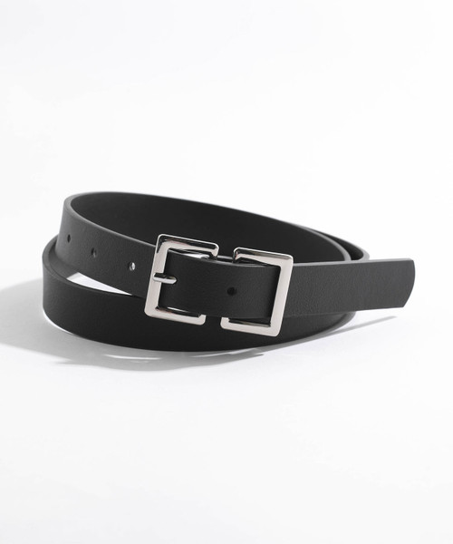 Double Square Buckle Belt