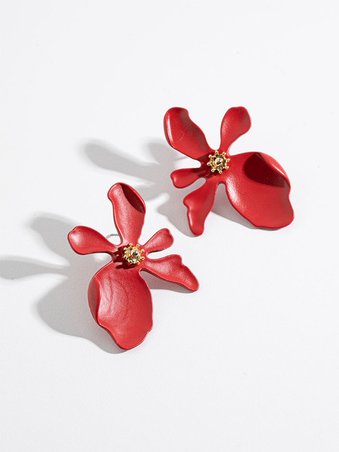 Abstract Flower Earrings