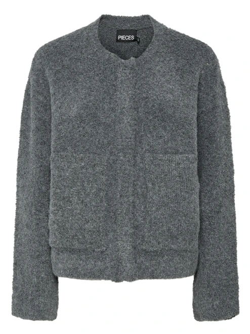 Cori Boucle Knit Bomber Jacket