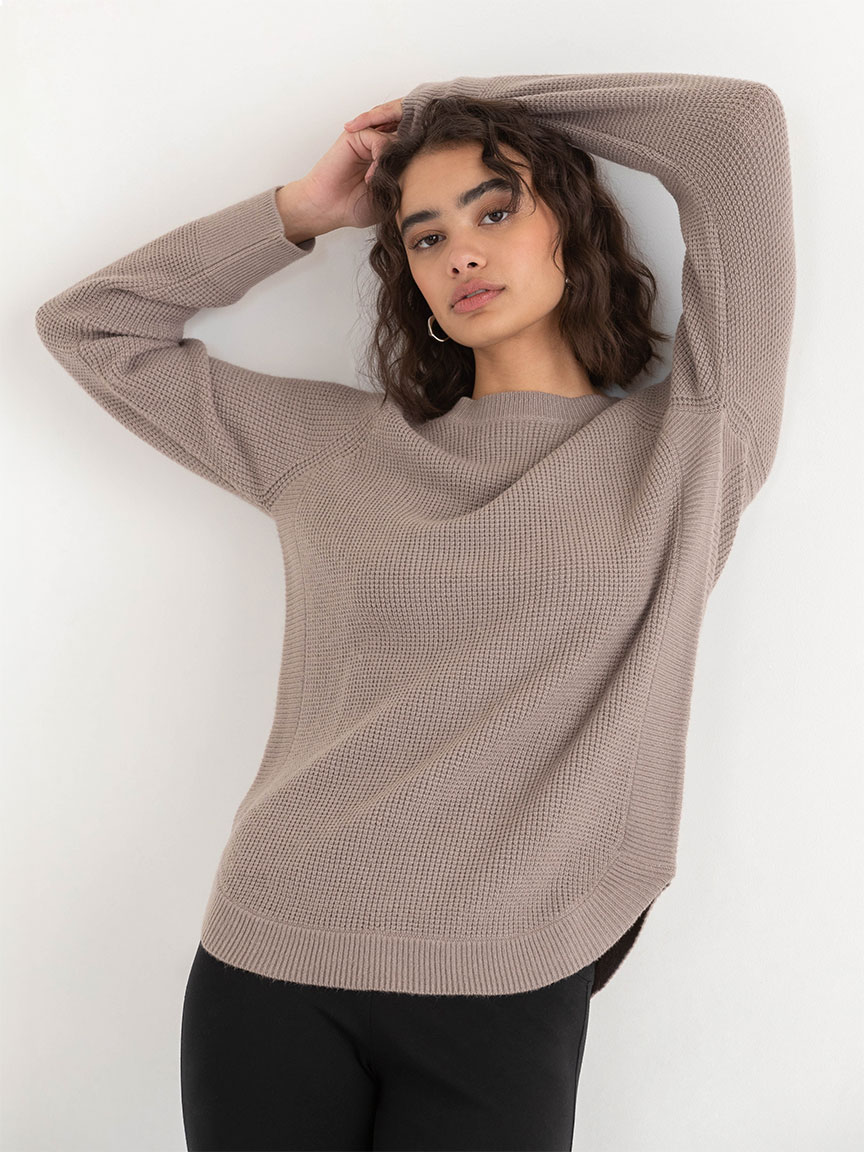 Waffle Knit Sweater