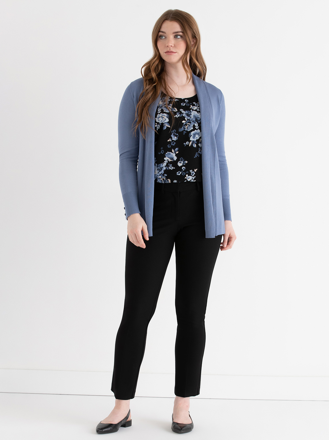 Side Tab Button Cardigan Infinity