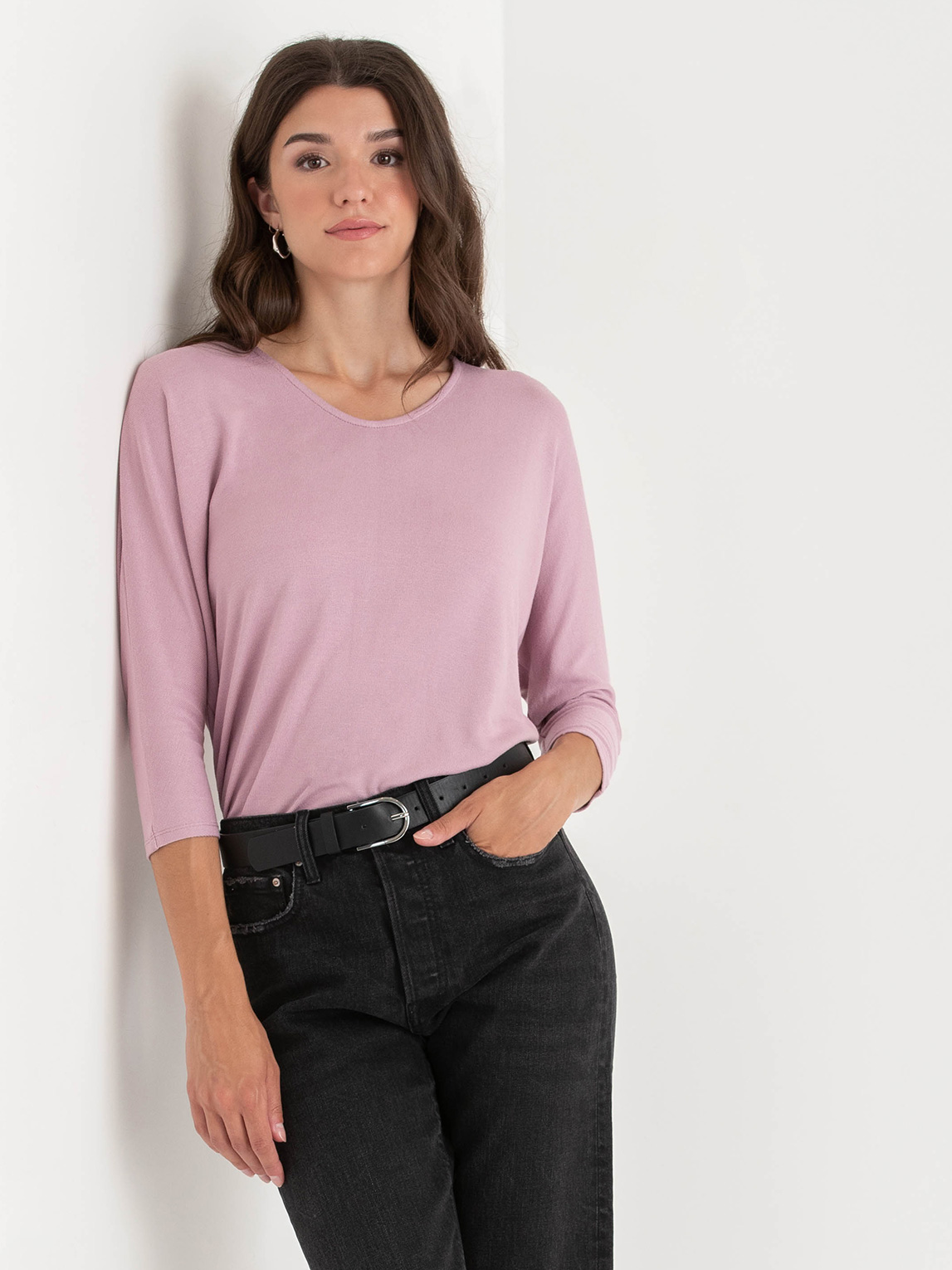 Easy V-Neck Hacci Top