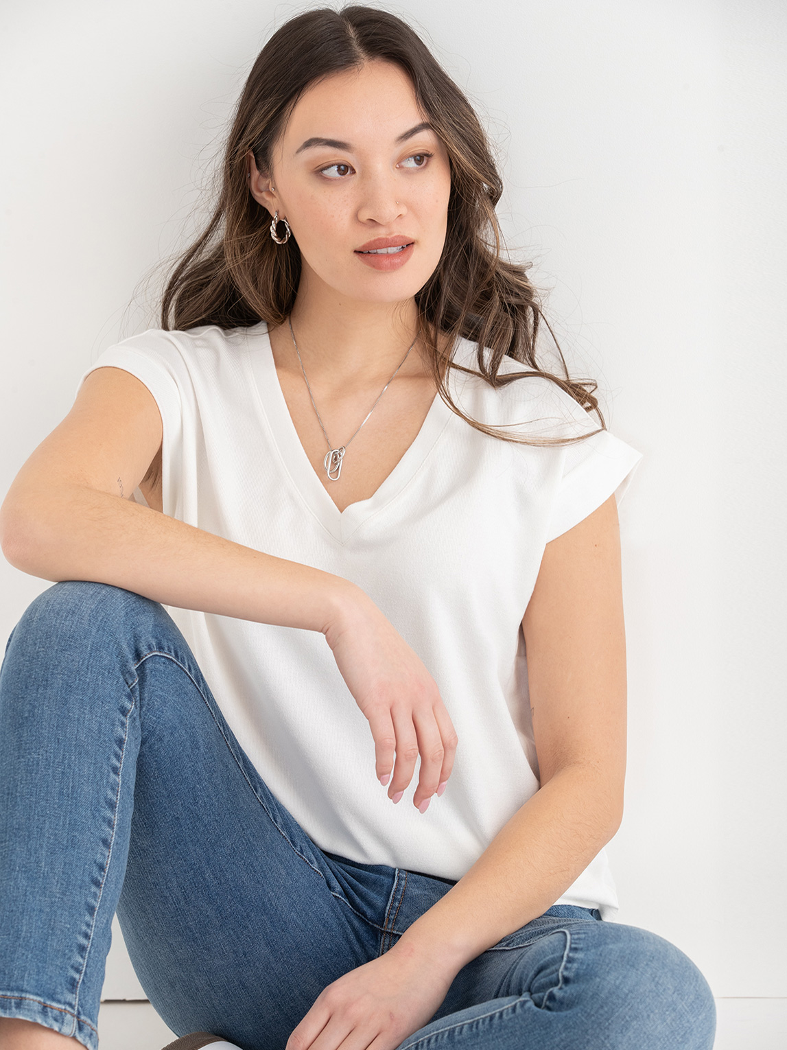 Holly Hacci V-Neck Top