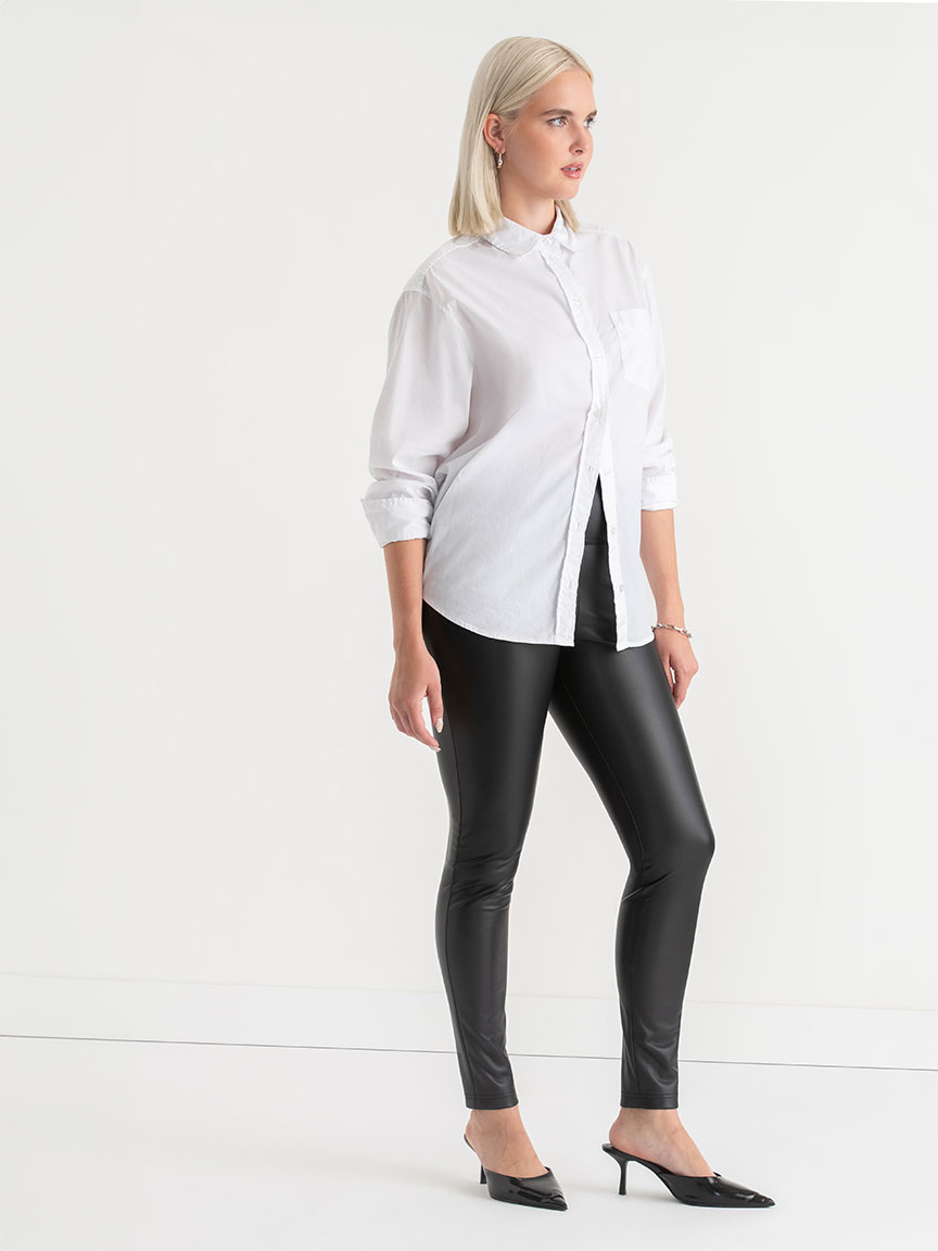 Faux Leather Legging Black