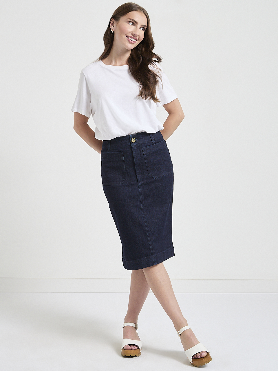 Juliet Patch Pocket Skirt