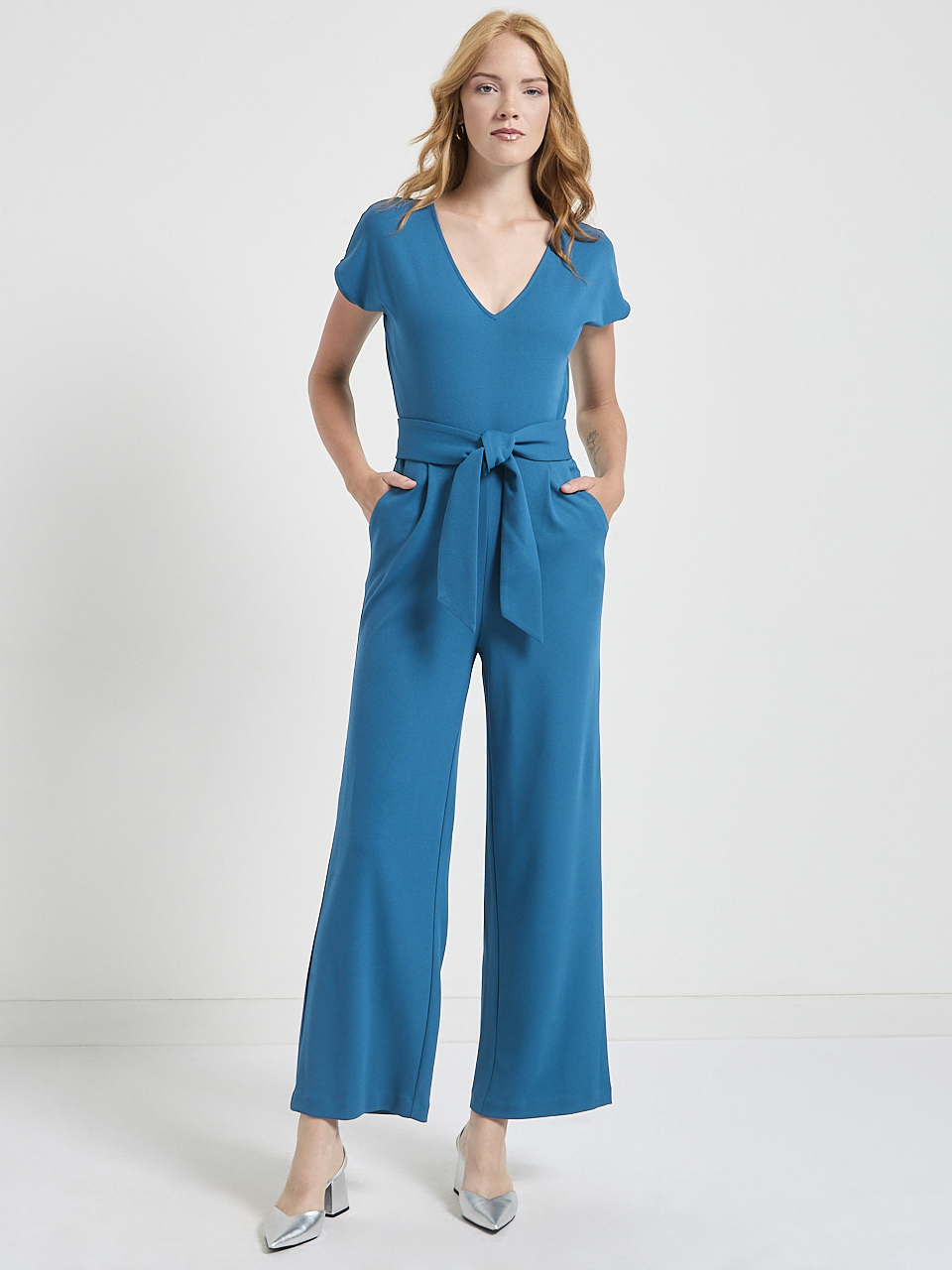 Venus Wide Leg Jumpsuit Iconic Crepe
