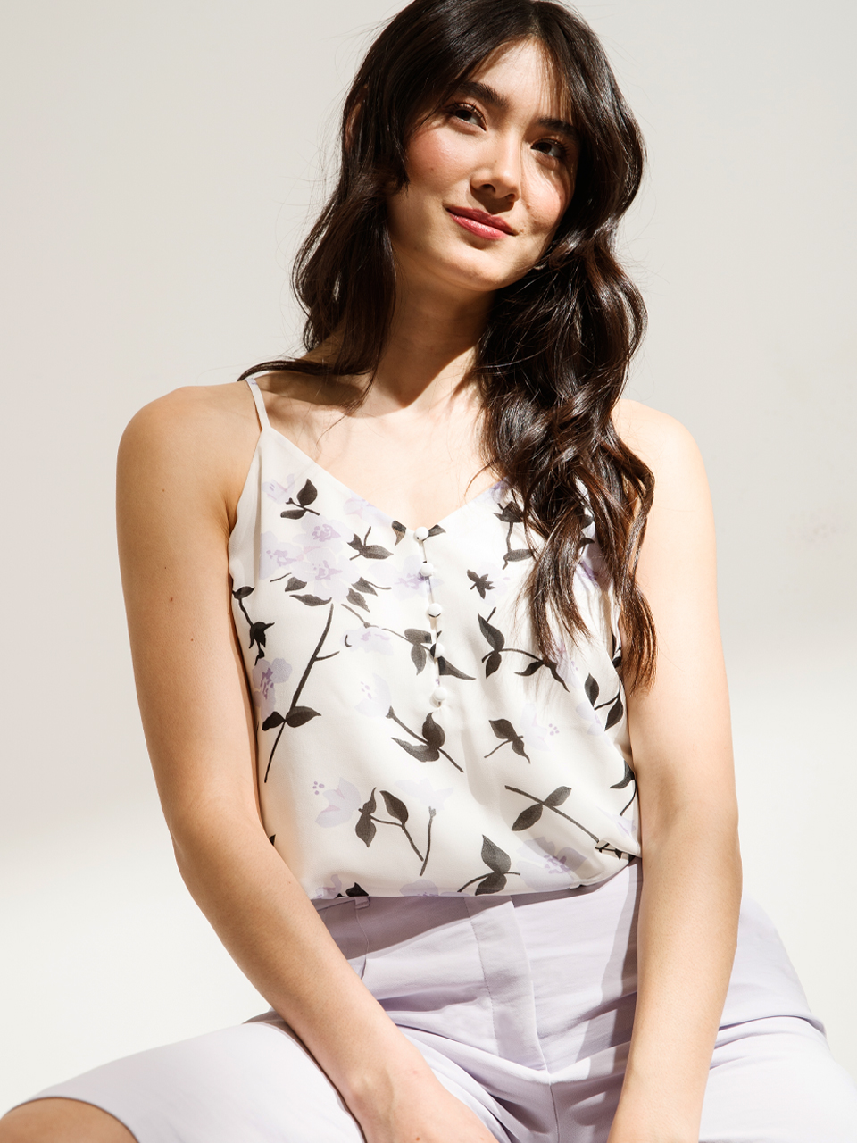 Sadie Strappy Chiffon Blouse