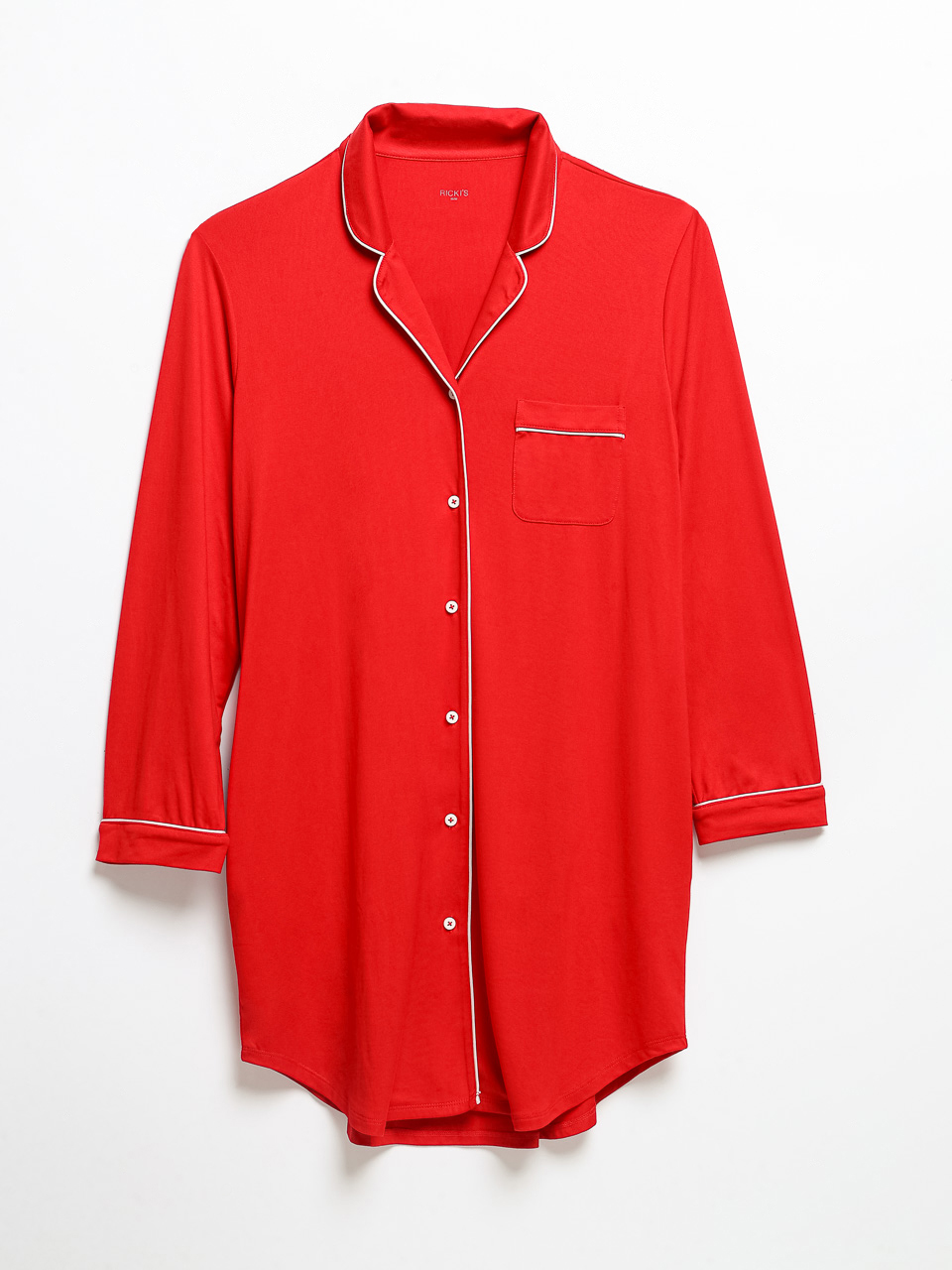 Long Sleeve Button-Down Sleep Shirt
