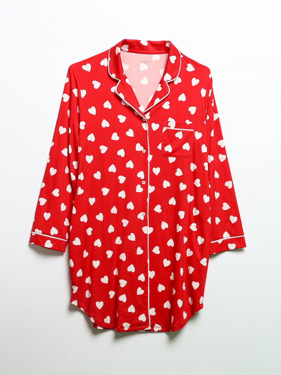 Long Sleeve Button-Down Sleep Shirt
