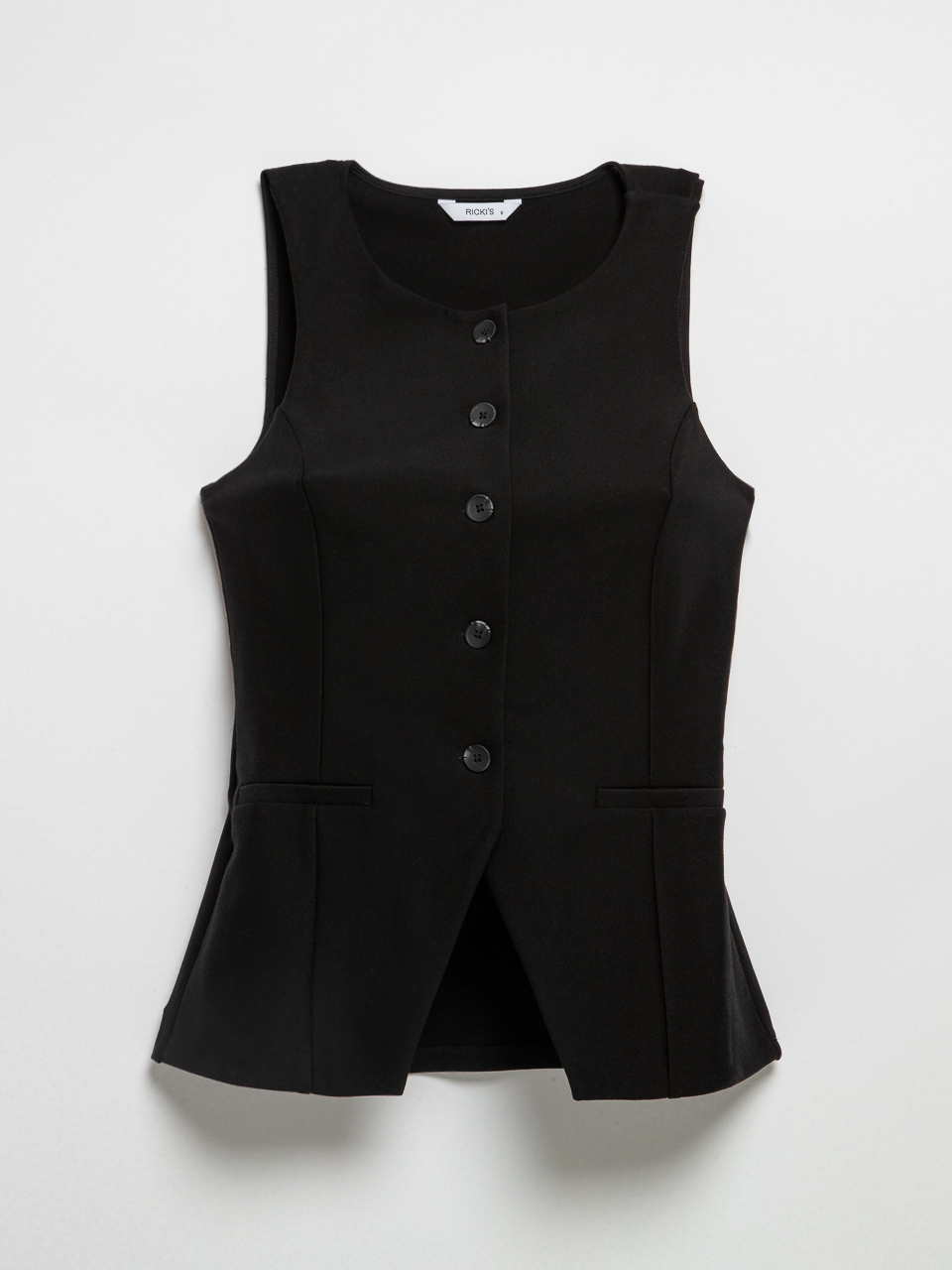 Crew Neck Vest Luxe Ponte