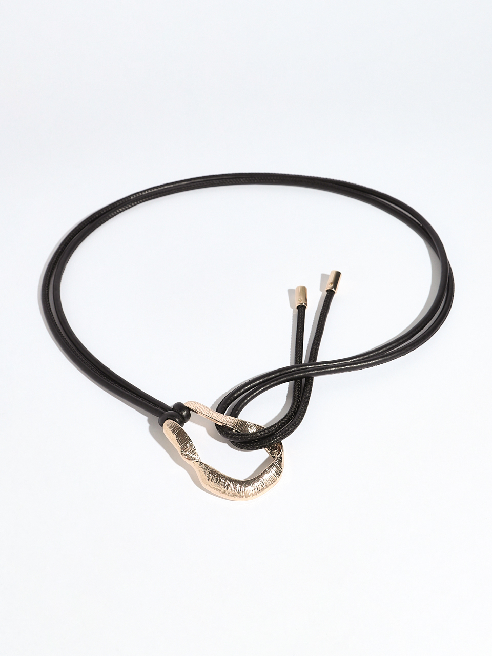 Cord Belt with Gold Ornament