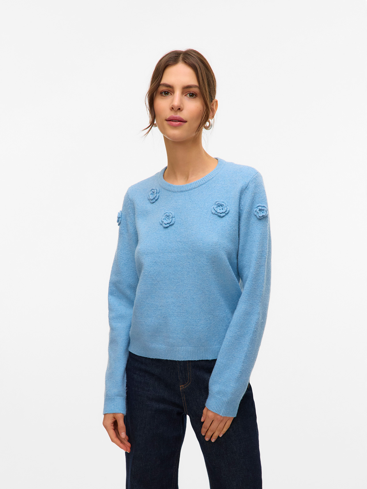 Vero Moda Rose Long Sleeve O-Neck Pullover