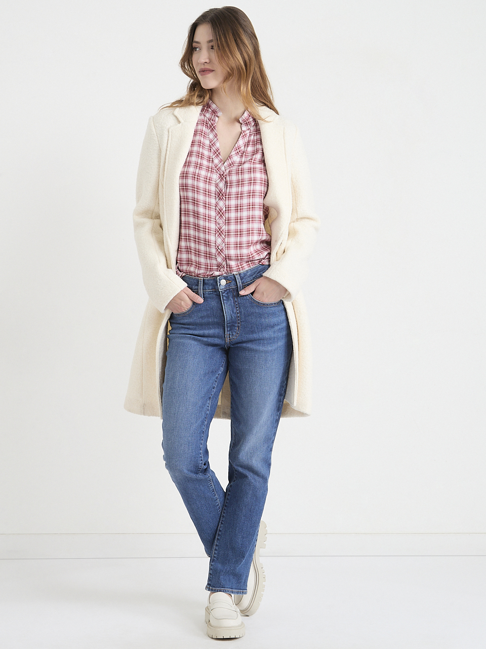 Boiled Wool Long-Line Jacket