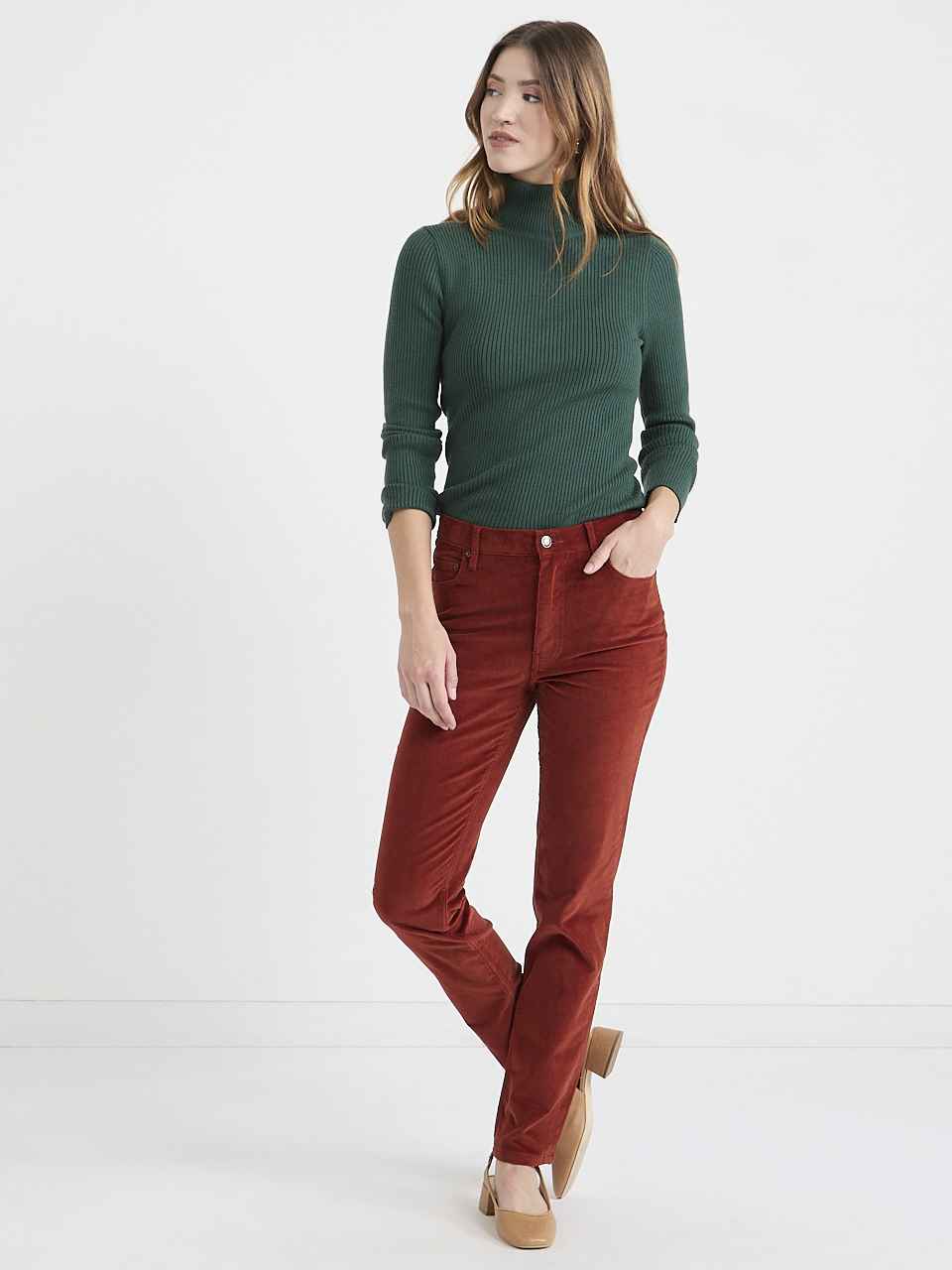 Ribbed Turtleneck Sweater