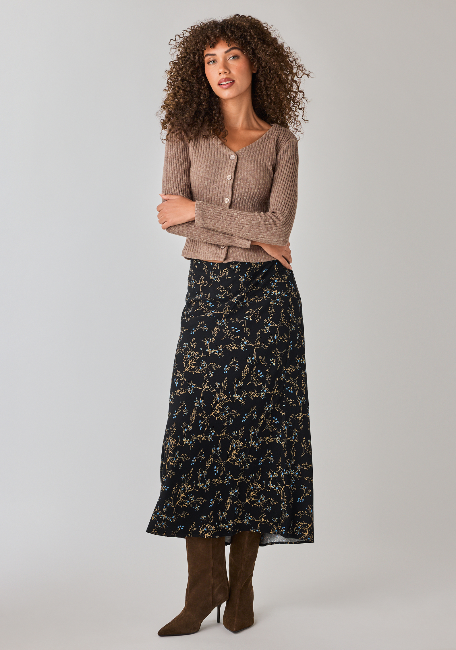 Midi Slip Skirt