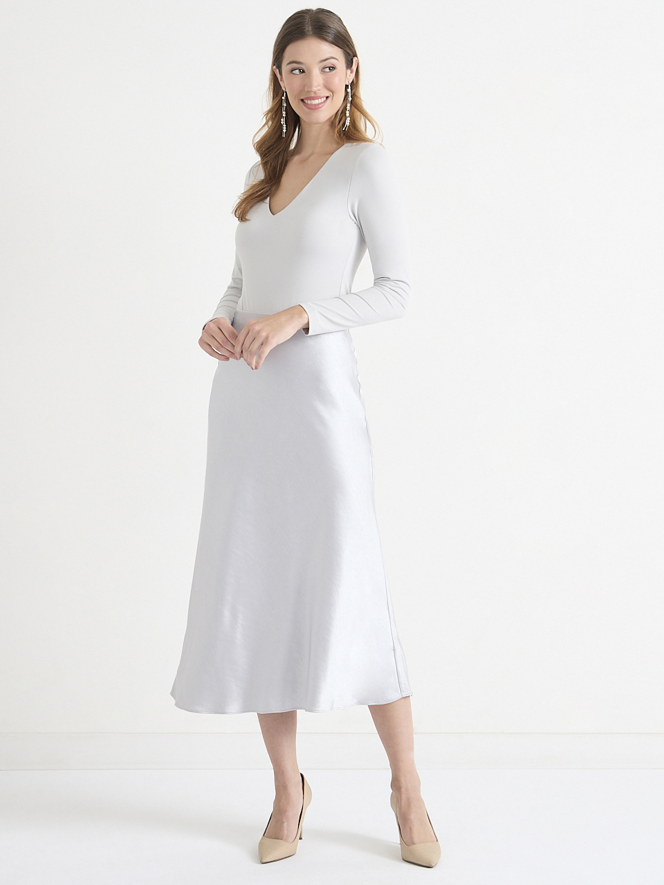 V-Neck Long Sleeve Bodysuit