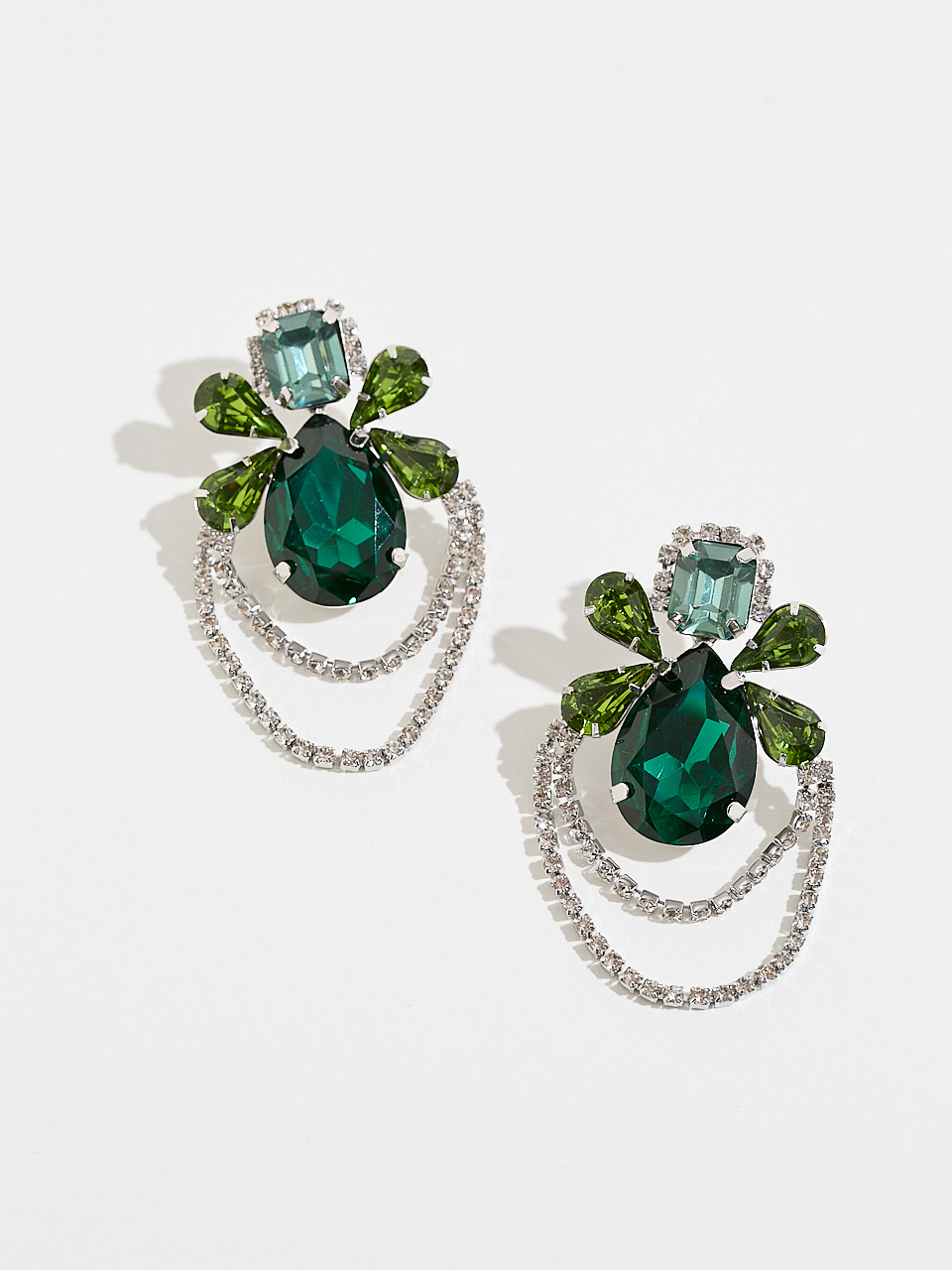 Emerald Chandelier Earrings