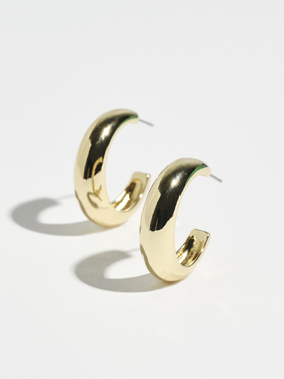14K Gold Plated Hoop Earrings