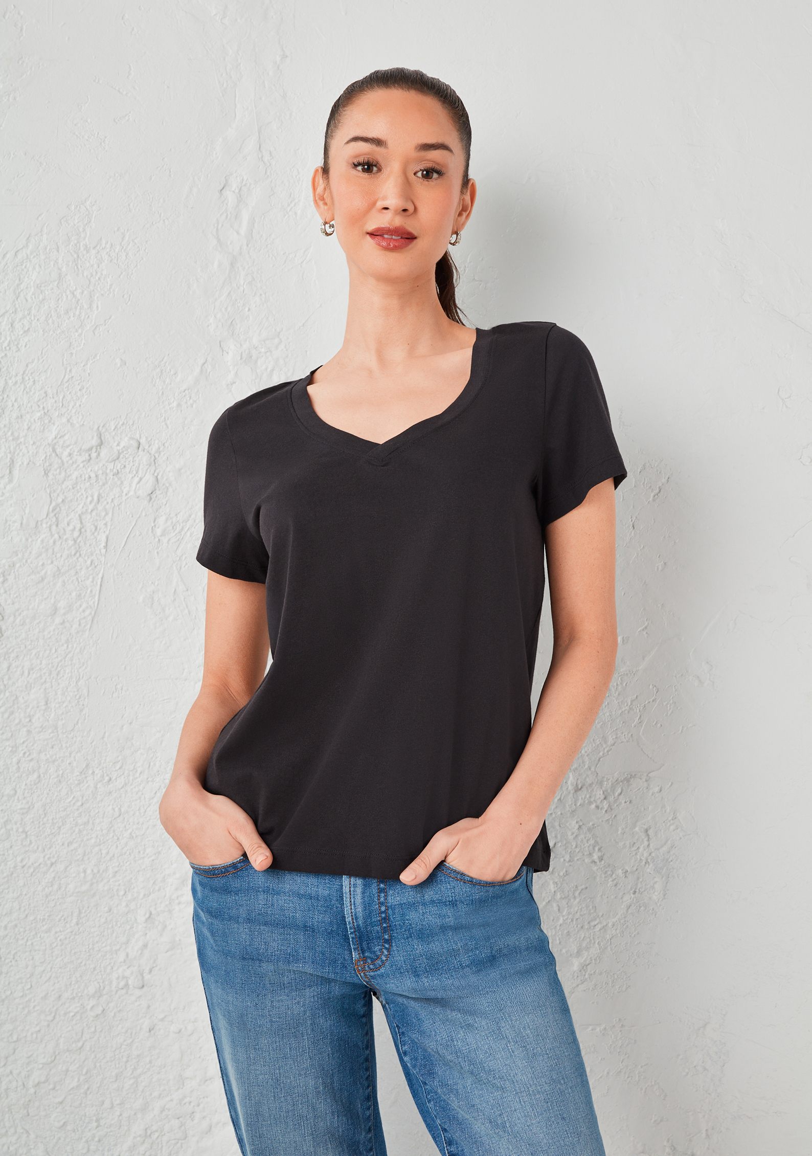 Short Sleeve V-Neck Tee