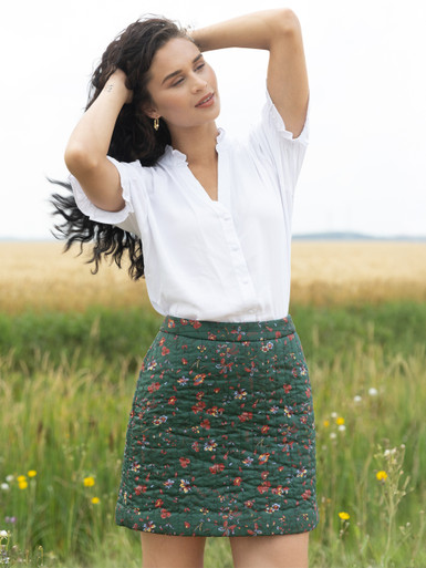 Quilted Cotton Mini Skirt Ricki's