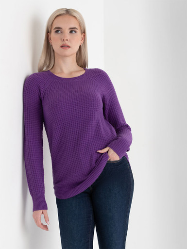 Crewneck Waffle Sweater | Rickis