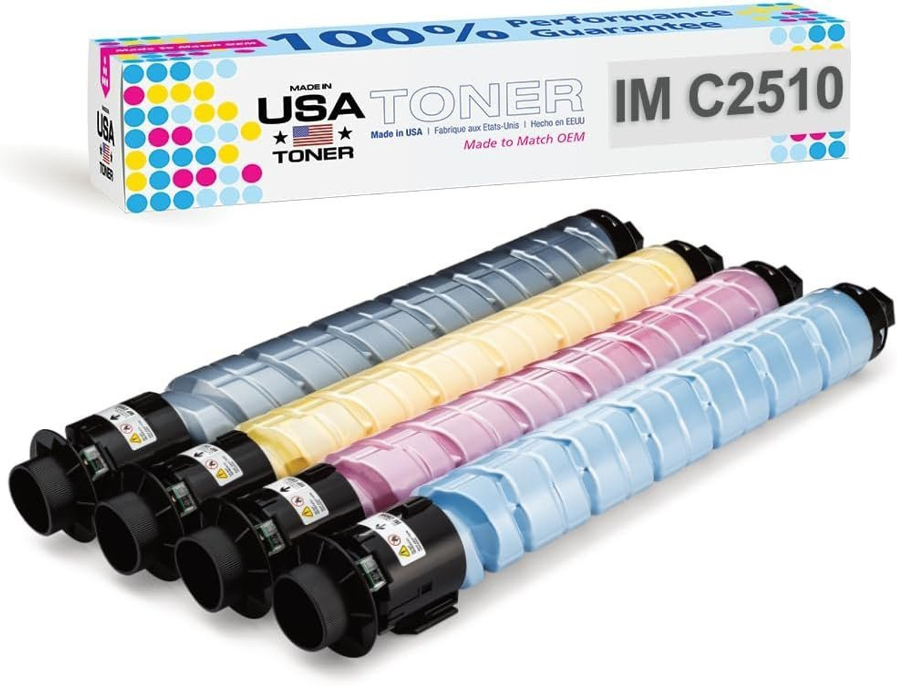Compatible toner for Ricoh IM C2510, IMC2510 Cyan, Magenta