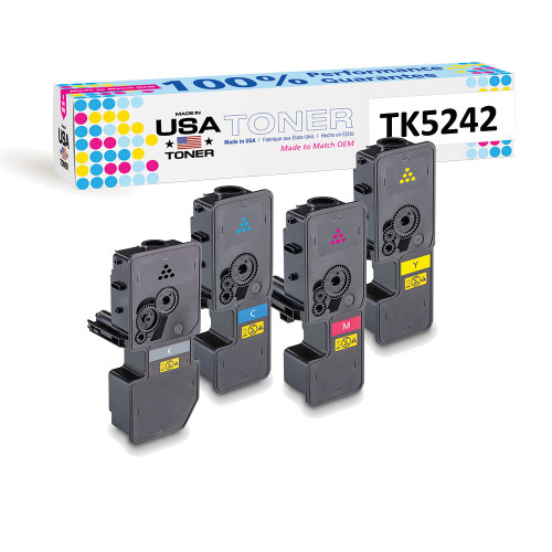 Compatible for Kyocera Ecosys TK5232, TK-5232 (CMYK, 4 cartridges) -