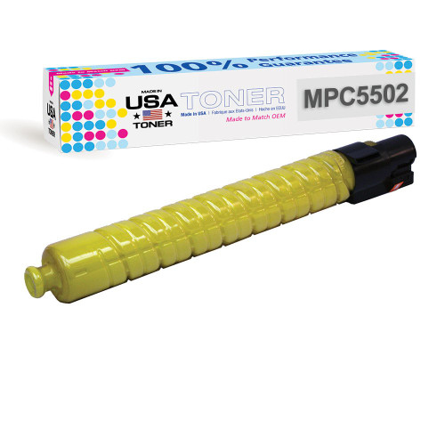 Compatible Ricoh MP C5502, 841752, 841680 Yellow Toner