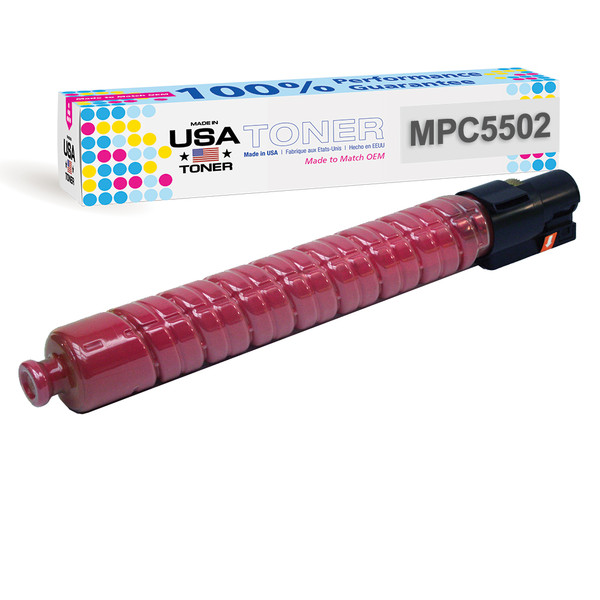 Compatible Ricoh MPC5502 magenta toner cartridge