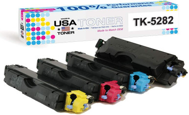 Cartuchos De Tóner TK-5282 Compatible Para Kyocera TK5282 TK5282K TK5282C TK5282M TK5282Y Tóner