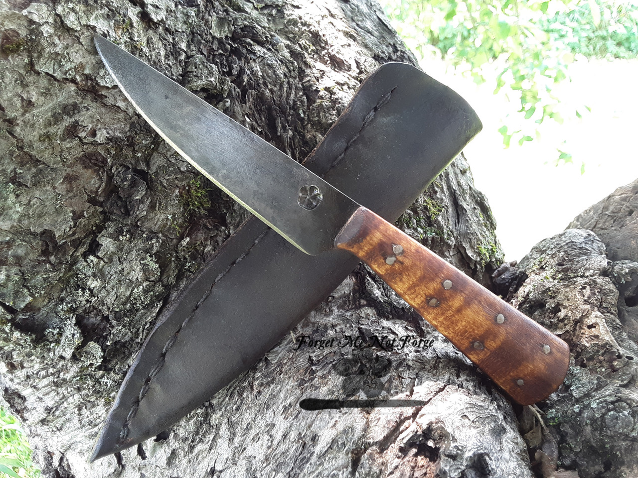 Angry Maple 英語 PSA8 English patch knife with curly maple handle