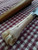Deer bone handle patch knife with poured pewter bolster closeup of right side of handle