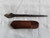 Spear point traditional marking knife with twisted handle Front of knife
