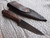 Walnut handle English patch knife with checkering