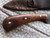 Walnut handle patch knife