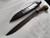 18th Century full tang french ball handle knife with birch scales