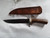 Antler Handle belt Knife With Iron Guard